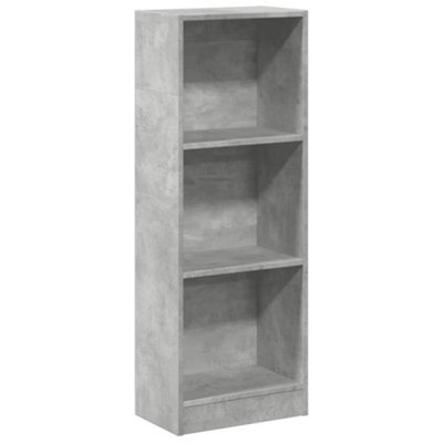 Berkfield Versatile Bookcase Concrete Grey 40X24X109 Cm Engineered Wood