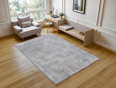 Stratus Interiors Aura Large Rug Living Room Modern Design - Grey / Silver / Beige / White - Medium - image 1