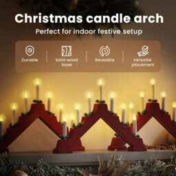 Vidaxl Christmas Candle Bridge 3 Pcs 7 Leds Warm White - thumbnail 7