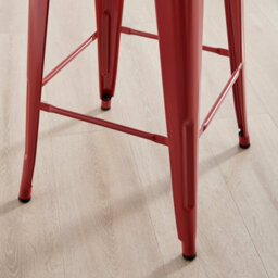 Furniturebox Set Of 2 Colton 'tolix' Style Red Metal Bar Stools - thumbnail 5