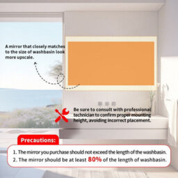 Luvodi 1200X600mm Bathroom Mirror Rectangle Brass Framed Wall Mount Led Illuminated-Touch Sensor, Anti-Fog - thumbnail 3