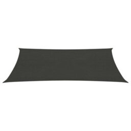 Berkfield Sunshade Sail 160 G/m2 Anthracite 6X8 M Hdpe - thumbnail 2