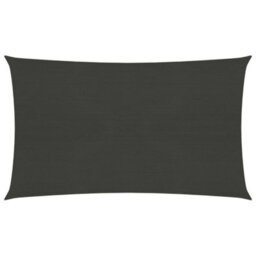 Berkfield Sunshade Sail 160 G/m2 Anthracite 6X8 M Hdpe - thumbnail 1