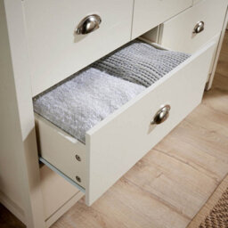 Home Source Avon 7 Drawer Off-White Sonoma Oak-Effect 36mm Thick Top Bedroom Storage Chest - thumbnail 6