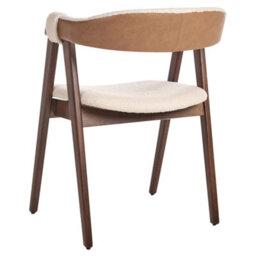 Beliani Set Of 2 Dining Chairs Day Boucle Dark Brown/ Beige - thumbnail 7