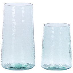 Beliani Decorative Vase Kulche Glass 25/17 Cm Transparent - thumbnail 1