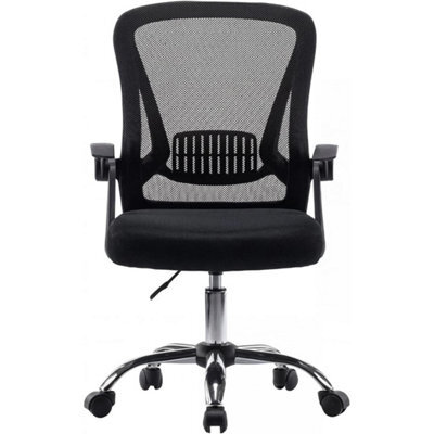 Black Mesh Office Chair With Adjustable Height - image 1