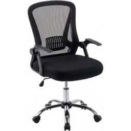 Black Mesh Office Chair With Adjustable Height - thumbnail 3