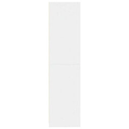 Berkfield Wardrobe White 50X50X200 Cm Engineered Wood - thumbnail 5