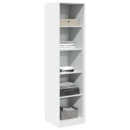 Berkfield Wardrobe White 50X50X200 Cm Engineered Wood - thumbnail 3