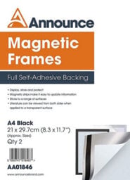 Advance Announce Magnetic Frame A4 Black (Pack Of 5) Aa01847 - thumbnail 3