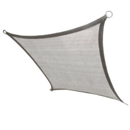 Sundaze 5X5M Sun Shade Sail Square Hdpe Breathable Uv Block Sunscreen Grey With Free Rope