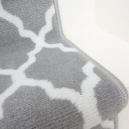 Loomed Grey Trellis Cut To Measure Stair Carpet Runner 70Cm Wide - 6Ft - thumbnail 4