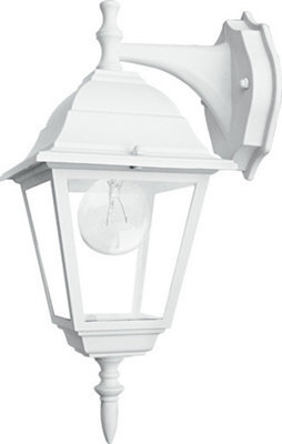 Luminosa Lighting Luminosa Roma Outdoor Down Wall Lanterns White, Ip44 19.5X35X14.6Cm
