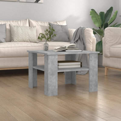 Berkfield Coffee Table Concrete Grey 60X60X42 Cm Engineered Wood - image 1