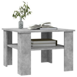 Berkfield Coffee Table Concrete Grey 60X60X42 Cm Engineered Wood - thumbnail 3