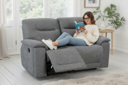 Grey Fabric Murcia Manual Recliner Chair - thumbnail 9