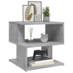 Berkfield Side Table Concrete Grey 40X40X40 Cm Engineered Wood - thumbnail 3