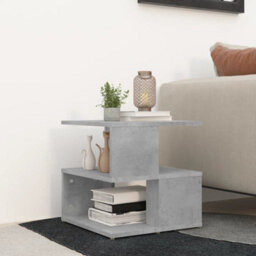 Berkfield Side Table Concrete Grey 40X40X40 Cm Engineered Wood - thumbnail 1