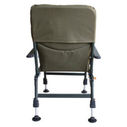 Carpzilla Outdoor Portable Folding Carp Fishing Chair Camping Heavy Duty 4 Adjustable Legs Dark Green Fc-053 - thumbnail 4