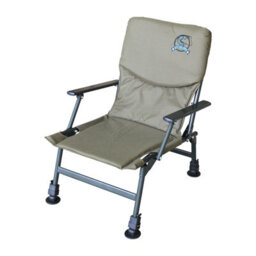 Carpzilla Outdoor Portable Folding Carp Fishing Chair Camping Heavy Duty 4 Adjustable Legs Dark Green Fc-053 - thumbnail 8