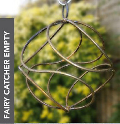 Poppy Forge Fairy Catcher Empty Silver - Hanging Ornament - Solid Steel - L27.9 X W27.9 X H27 Cm - Black - image 1