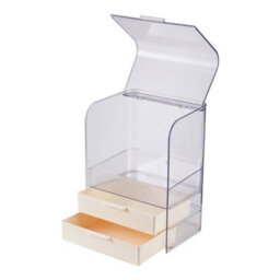 Darphe Cream 3-Drawer Transparent Makeup Organizer Box - thumbnail 2