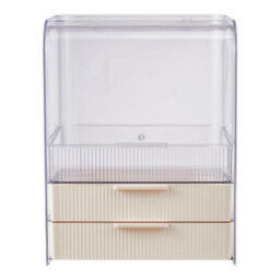 Darphe Cream 3-Drawer Transparent Makeup Organizer Box - thumbnail 3