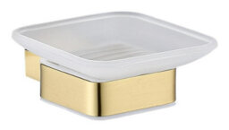 Aquarius Ft Soap Dish And Holder Brushed Brass - thumbnail 1