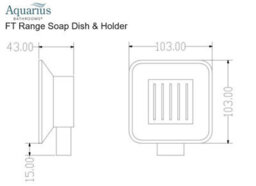 Aquarius Ft Soap Dish And Holder Brushed Brass - thumbnail 3
