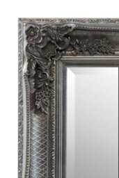 Mirroroutlet Davenport Silver Ornate Flourish Large Wall Mirror 110 X 79Cm - thumbnail 3