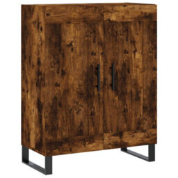 Berkfield Elegant Highboard Smoked Oak 69.5X34X180 Cm Engineered Wood - thumbnail 7