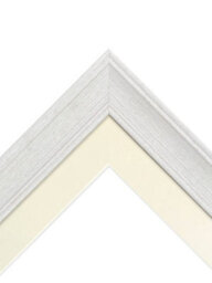 Frames By Post Scandi Limed White Frame With Ivory Mount For Image Size A4 - thumbnail 3