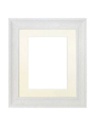 Frames By Post Scandi Limed White Frame With Ivory Mount For Image Size A4