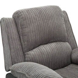 More4Homes Postana Single Motor Electric Rise Recliner Jumbo Cord Fabric Armchair Electric Lift Riser Chair (Grey) - thumbnail 5