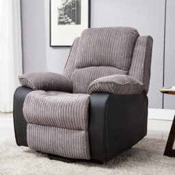 More4Homes Postana Single Motor Electric Rise Recliner Jumbo Cord Fabric Armchair Electric Lift Riser Chair (Grey) - thumbnail 8
