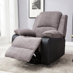 More4Homes Postana Single Motor Electric Rise Recliner Jumbo Cord Fabric Armchair Electric Lift Riser Chair (Grey) - thumbnail 9