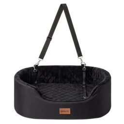 Skylos Dog Car Seat Large Car Dog Bed,10Cm Raised Plush Black - thumbnail 3