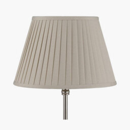 Pacific Lifestyle 25Cm Taupe Poly Cotton Pleated Lampshade For Table Lamps - thumbnail 5