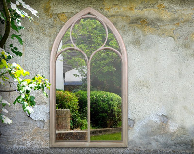 Mirroroutlet Somerley Chapel Arch Large Garden Mirror 150 X 81Cm - image 1