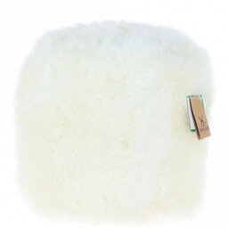 Fenland Sheepskin Fenland Real Sheepskin Pouffe Stool, Cozy, Plush And Handmade - Ivory (H) 35Cm (Diameter) 35Cm - thumbnail 5