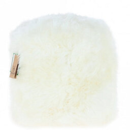 Fenland Sheepskin Fenland Real Sheepskin Pouffe Stool, Cozy, Plush And Handmade - Ivory (H) 35Cm (Diameter) 35Cm - thumbnail 3