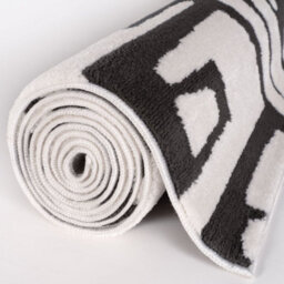 The Rugs Loft Dark Grey And Ivory Abstract Geometric Living Room Area Rug And Runners Soft Pile - thumbnail 8