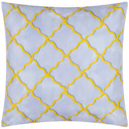 Wylder Citrus Trellis Outdoor Polyester Filled Cushion, Blue, 45 X 45Cm - thumbnail 2