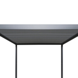 MonsterShop Metal Pergola 3M X 3M Anthracite Grey With Led Lights & 2 Side Panels - thumbnail 8