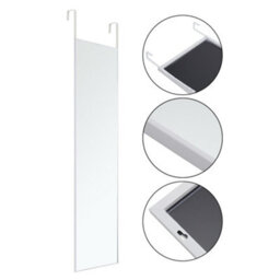 Living And Home White Rectangular Framed Full Length Mirror Dressing Mirror Wall Mounted Or Over Door 37 X 147 Cm - thumbnail 4