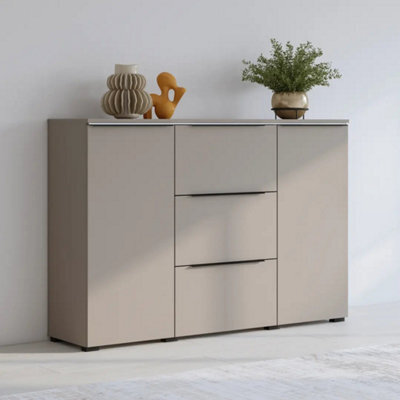 Arte Tana 26 Sideboard Cabinet In Congo & Black - Spacious Storage With Two Doors And Three Drawers - image 1