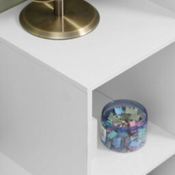 Homcom Storage Cabinet With 6 Cubes Closet Organiser With 3-Tier Shelf, White - thumbnail 7