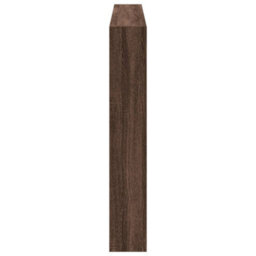 Berkfield Headboard Cabinet With Led Brown Oak 160X17X102 Cm - thumbnail 7