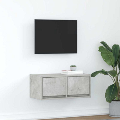 Berkfield Tv Cabinet Concrete Grey 60X31X25.5 Cm Engineered Wood - image 1